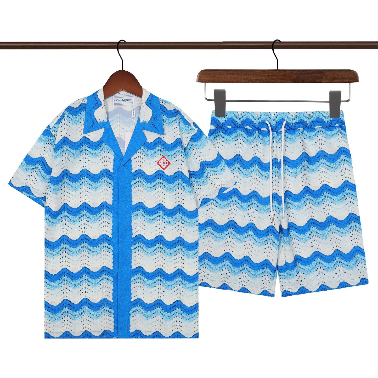 Retro Hip Hop Men's Short Sleeve Shirt
