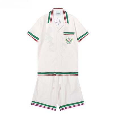 Retro Hip Hop Men's Short Sleeve Shirt