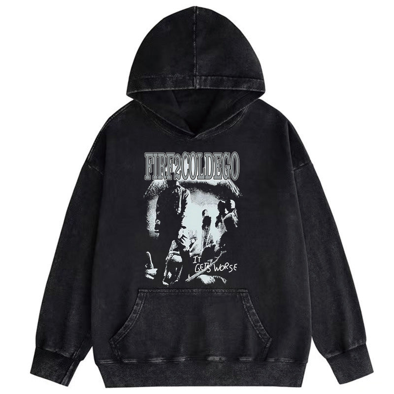 retro hooded sweater