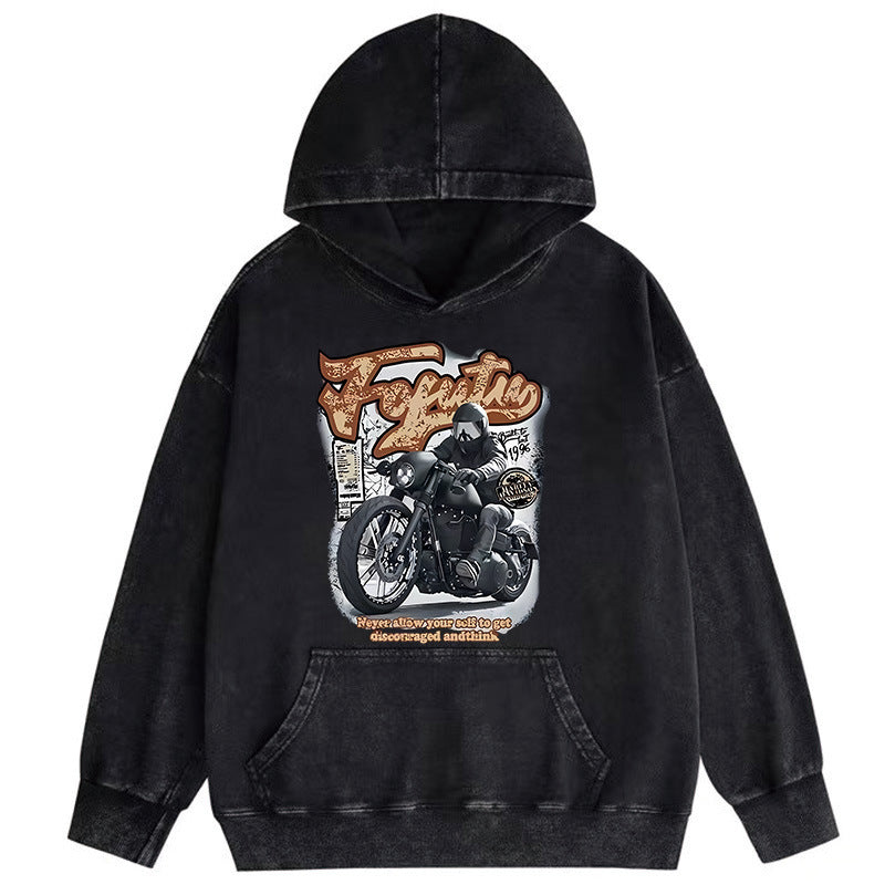 retro hooded sweater