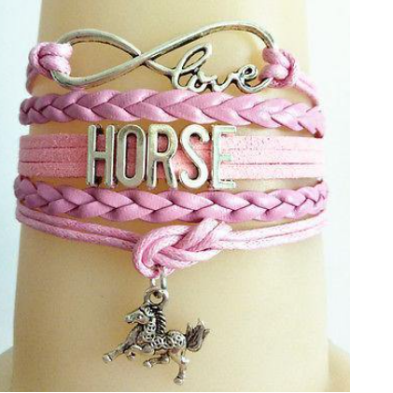 Retro Horse Racing Pendant Bracelets