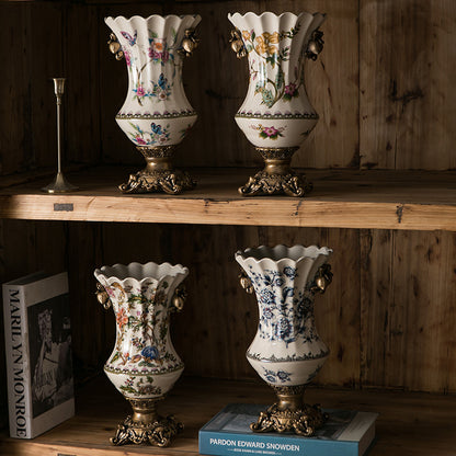 Retro Ice Crack Ceramic Vase