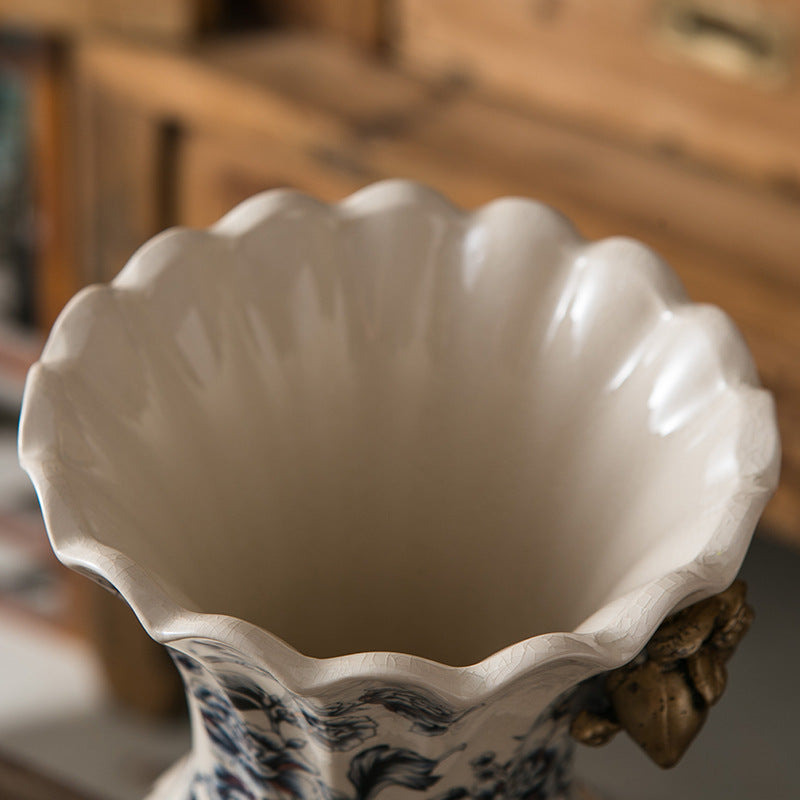 Retro Ice Crack Ceramic Vase