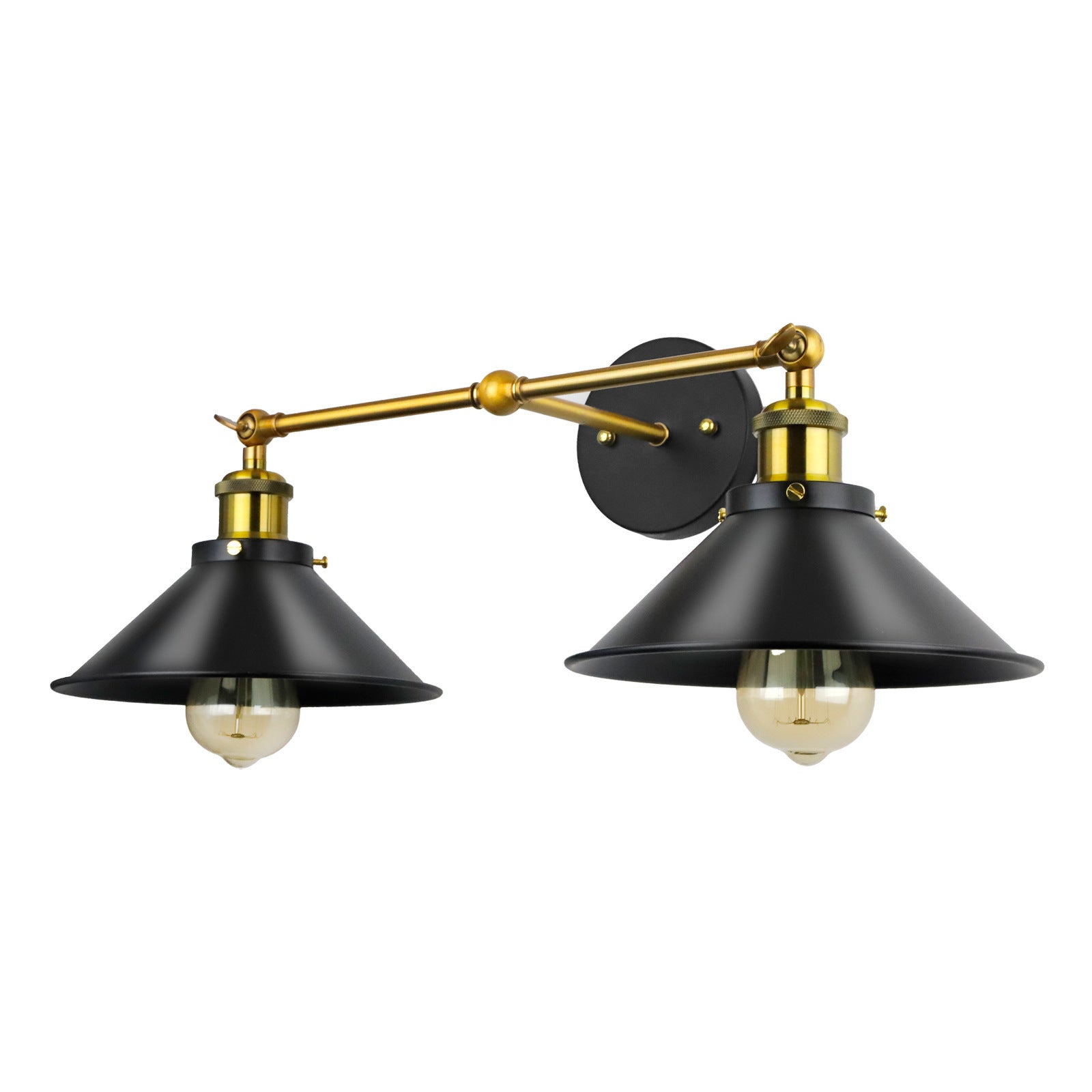 Retro Industrial Double Head Wall Lamp
