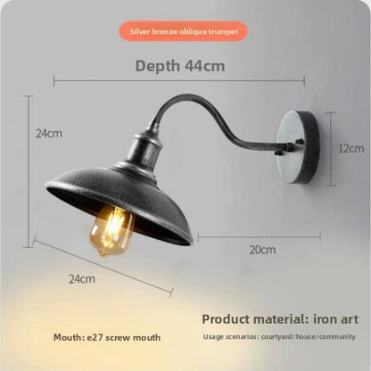 Retro Industrial Iron Wall Lamp