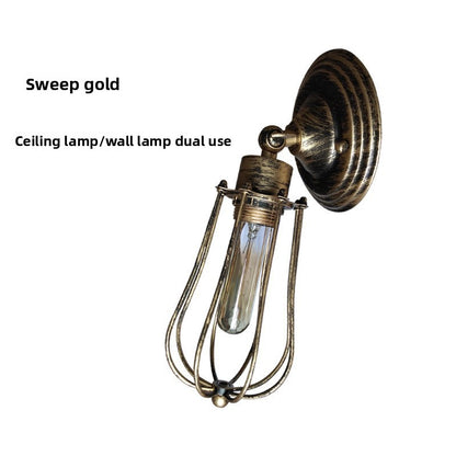 Retro Industrial Iron Wall Lamp