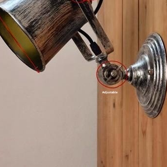 Retro Industrial Iron Wall Lamp