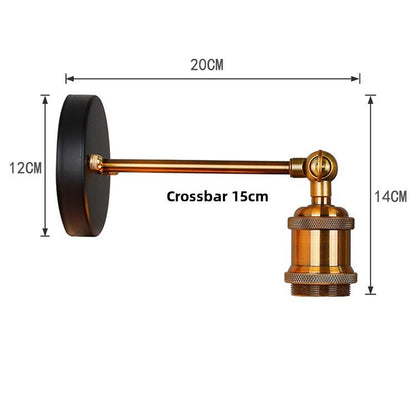 Retro Industrial Iron Wall Lamp