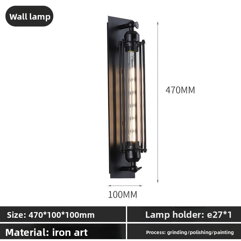 Retro Industrial Iron Wall Lamp