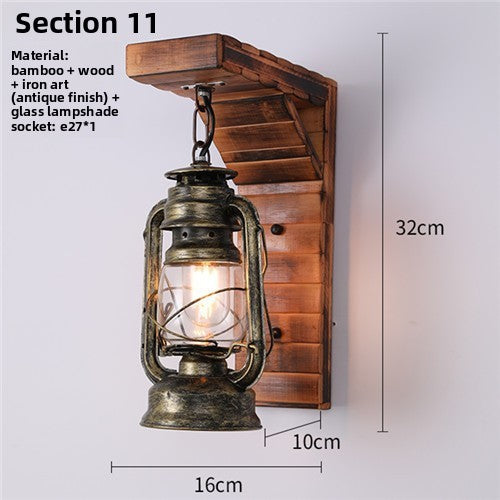 Retro Industrial Iron Wall Lamp