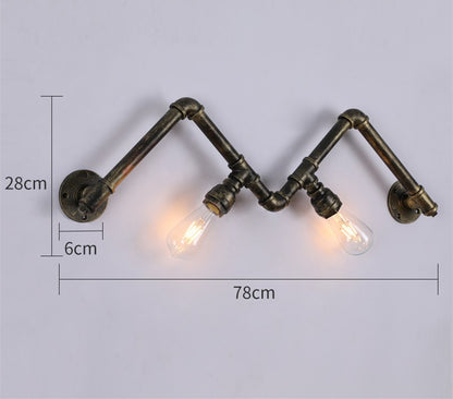 Retro Industrial Iron Wall Lamp