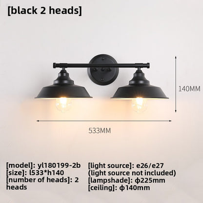 Retro Industrial Iron Wall Lamp