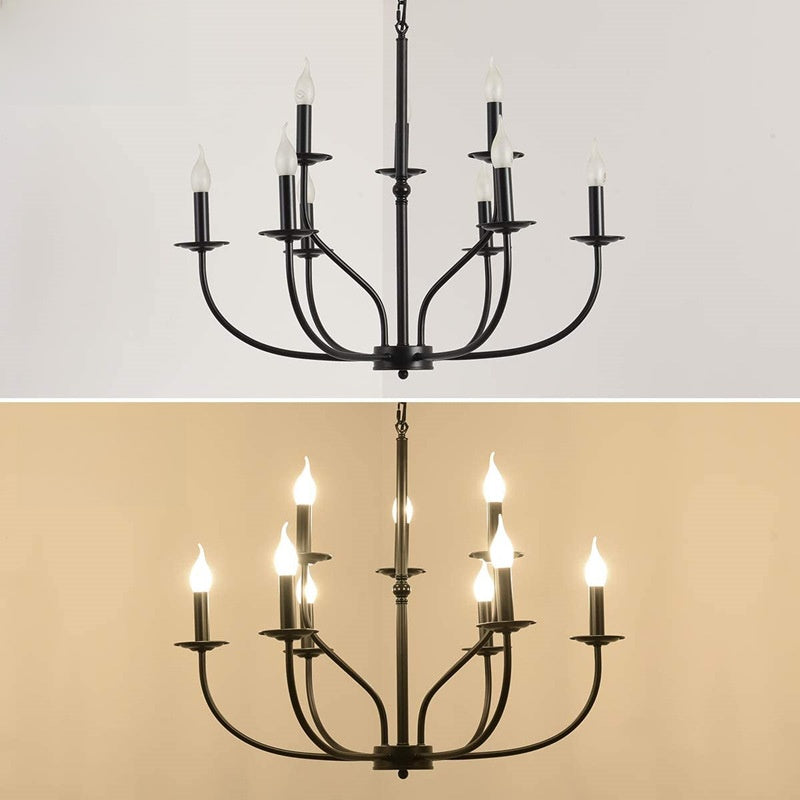 Retro Industrial Metal Chandelier