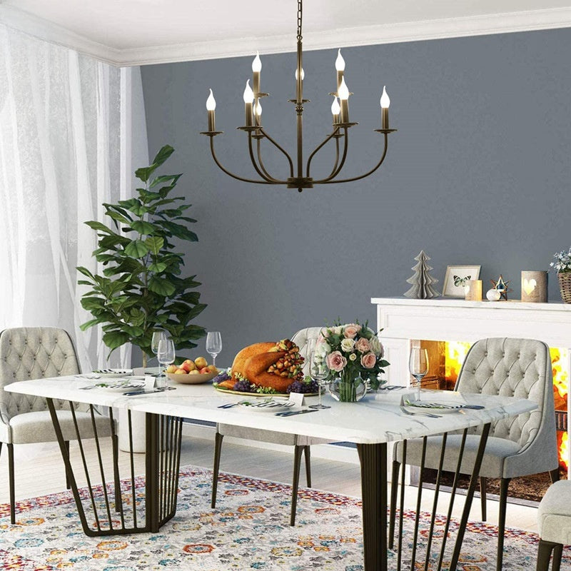Retro Industrial Metal Chandelier