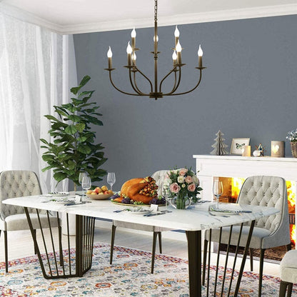 Retro Industrial Metal Chandelier