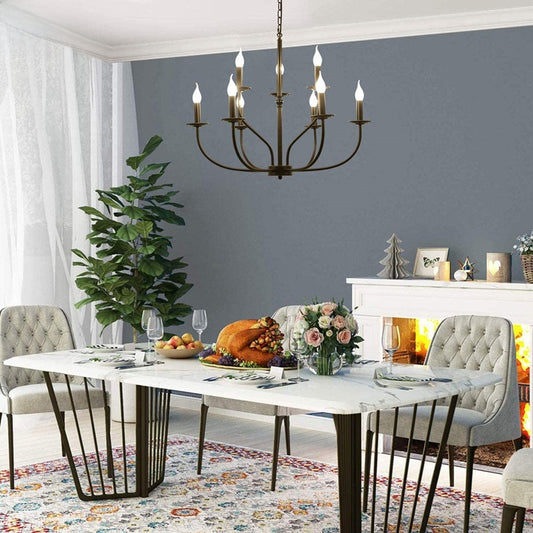 Retro Industrial Metal Chandelier