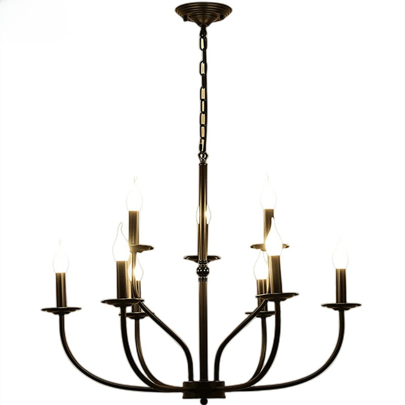 Retro Industrial Metal Chandelier