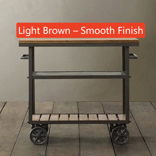 Retro Industrial Storage Cart with Wheels