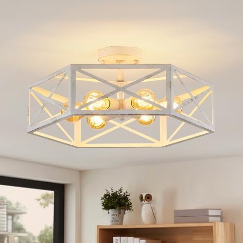 Retro industrial-style balcony entrance ceiling lamp