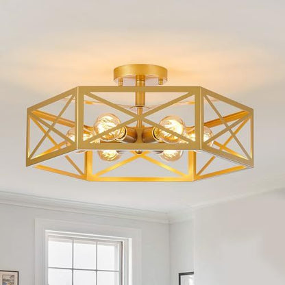 Retro industrial-style balcony entrance ceiling lamp