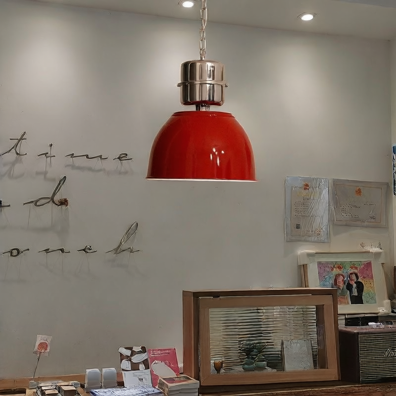 Retro industrial-style chandelier