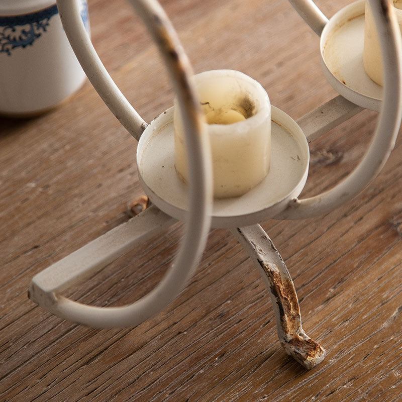 Retro Iron Candle Holder