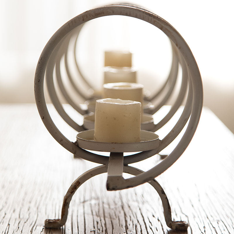 Retro Iron Candle Holder