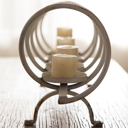 Retro Iron Candle Holder