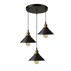 22cm 3 head black-disc