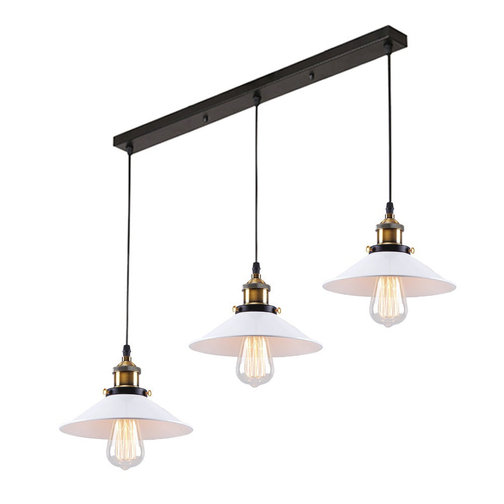 Retro Iron Three-Head Pendant Light
