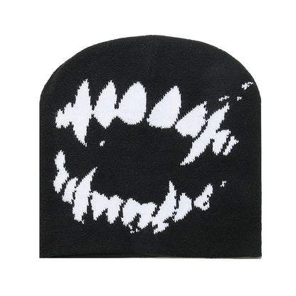 Retro Jacquard Knitted Beanie for Men
