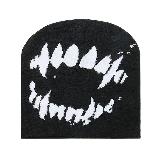 Retro Jacquard Knitted Beanie for Men