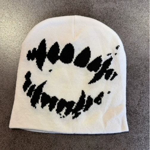 Retro Jacquard Knitted Beanie for Men