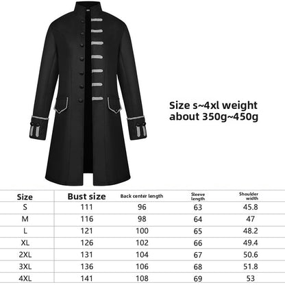 Retro Jacquard Men's Dance Suit with Stand Collar