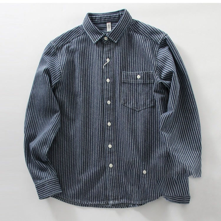 Retro Japanese Denim Shirt