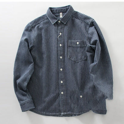 Retro Japanese Denim Shirt