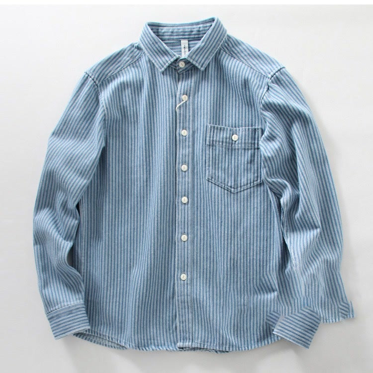 Retro Japanese Denim Shirt