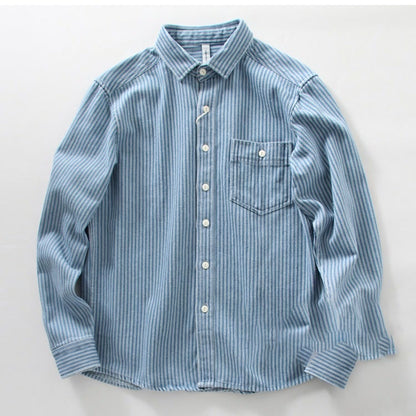 Retro Japanese Denim Shirt