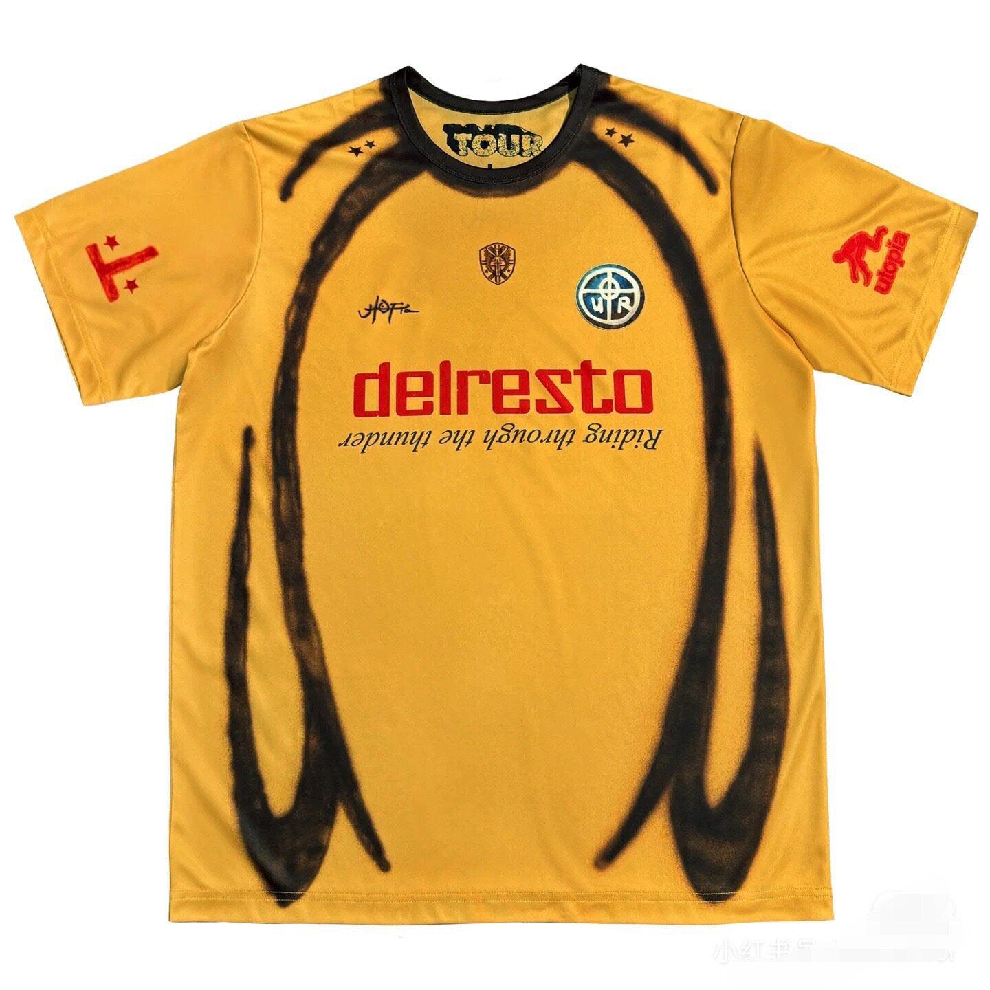 Retro jersey short-sleeve