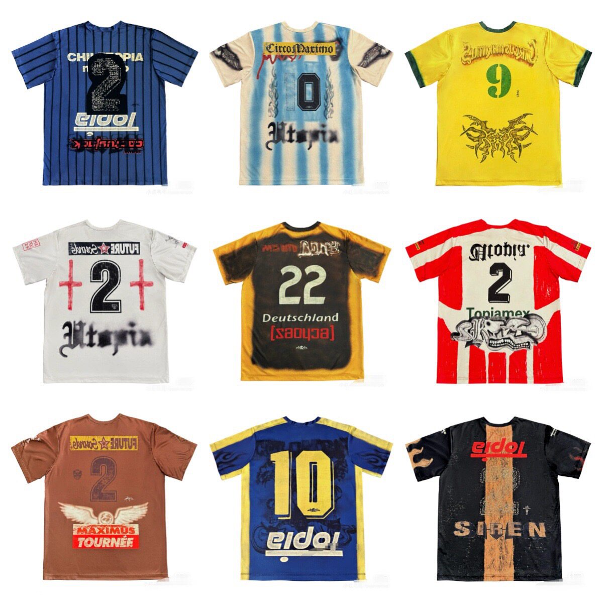 Retro jersey short-sleeve