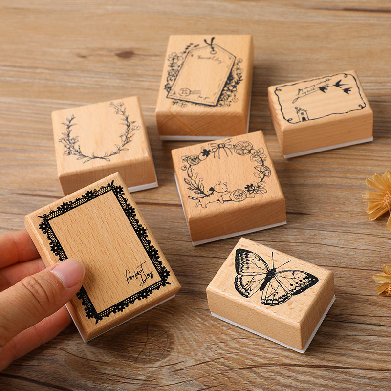 Retro journaling stamp