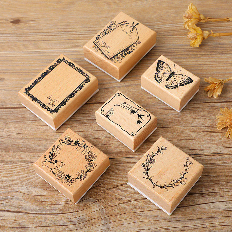 Retro journaling stamp