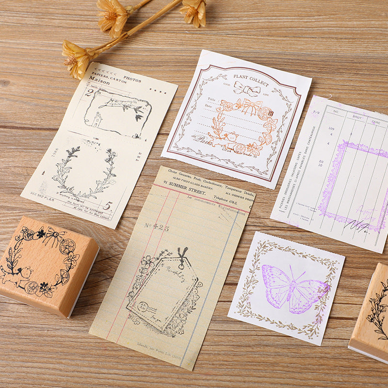 Retro journaling stamp