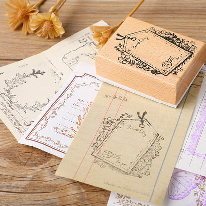Retro journaling stamp