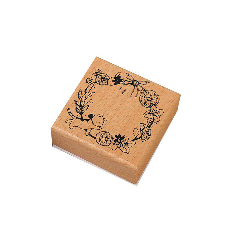 Retro journaling stamp