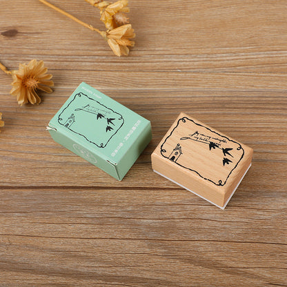 Retro journaling stamp