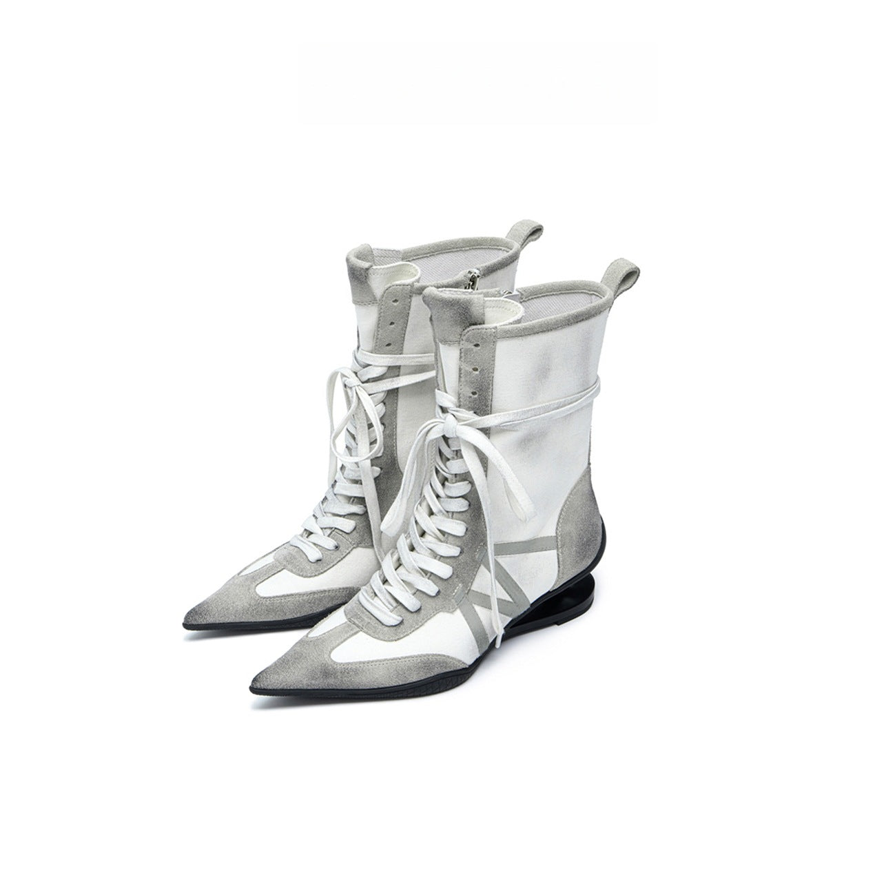 Retro Knight Boots with Straps