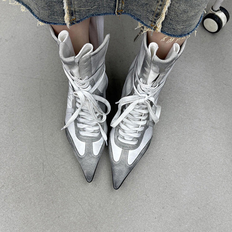 Retro Knight Boots with Straps