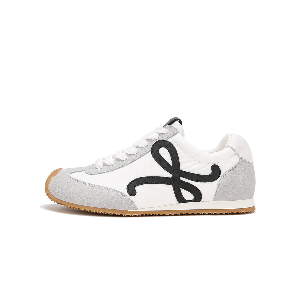 Retro Lace-Up Casual Sneakers for Women