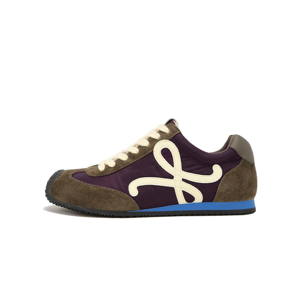 Retro Lace-Up Casual Sneakers for Women